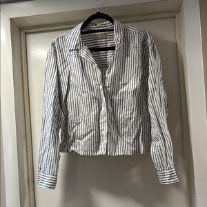 Everlane Button-Up Cropped Shirt